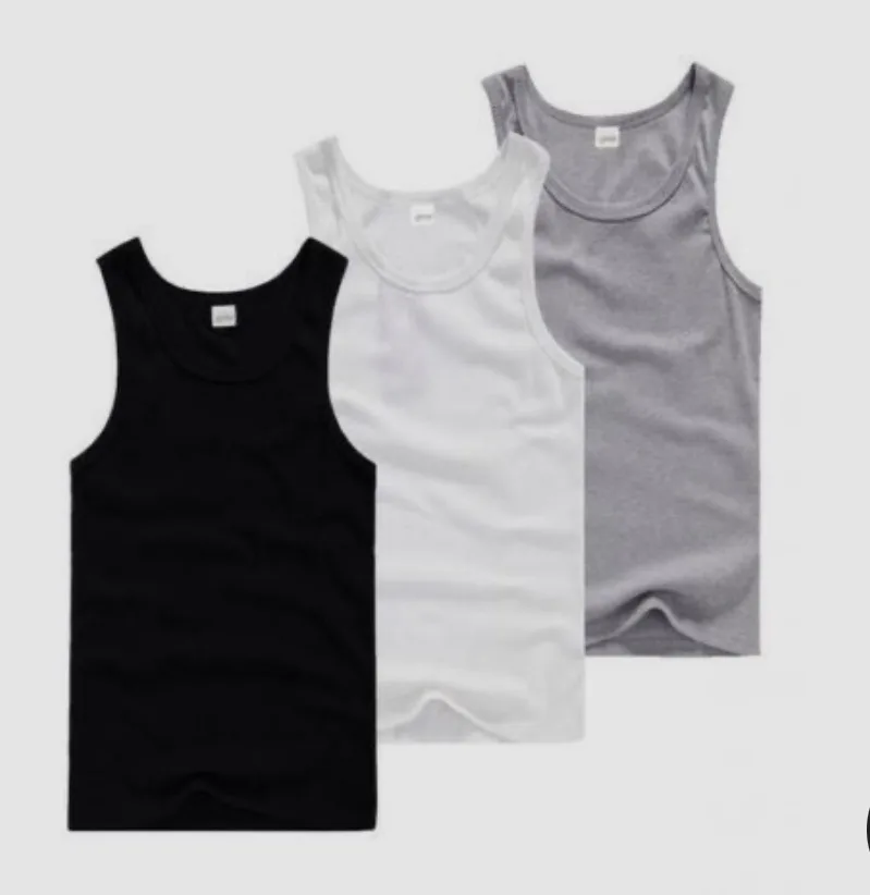 Guys plain white singlet