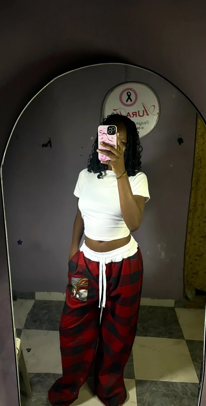 NEW Red and black loungepants