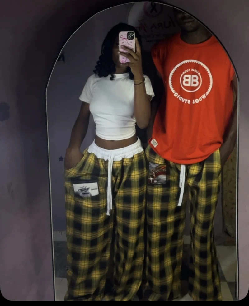 NEW COUPLES yellow loungepants